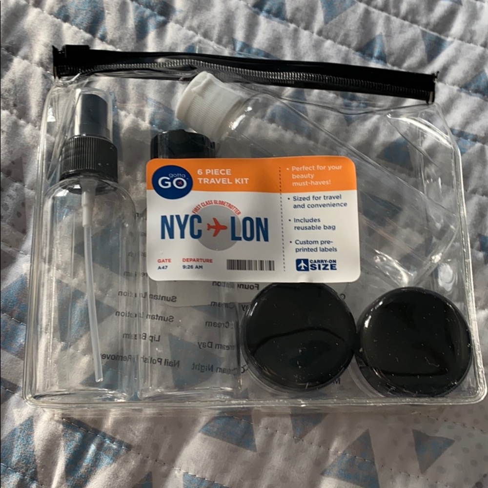 6 piece travel kit
